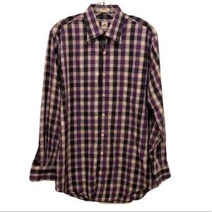 Peter Millar Plaid Button Down Shirt Size Medium